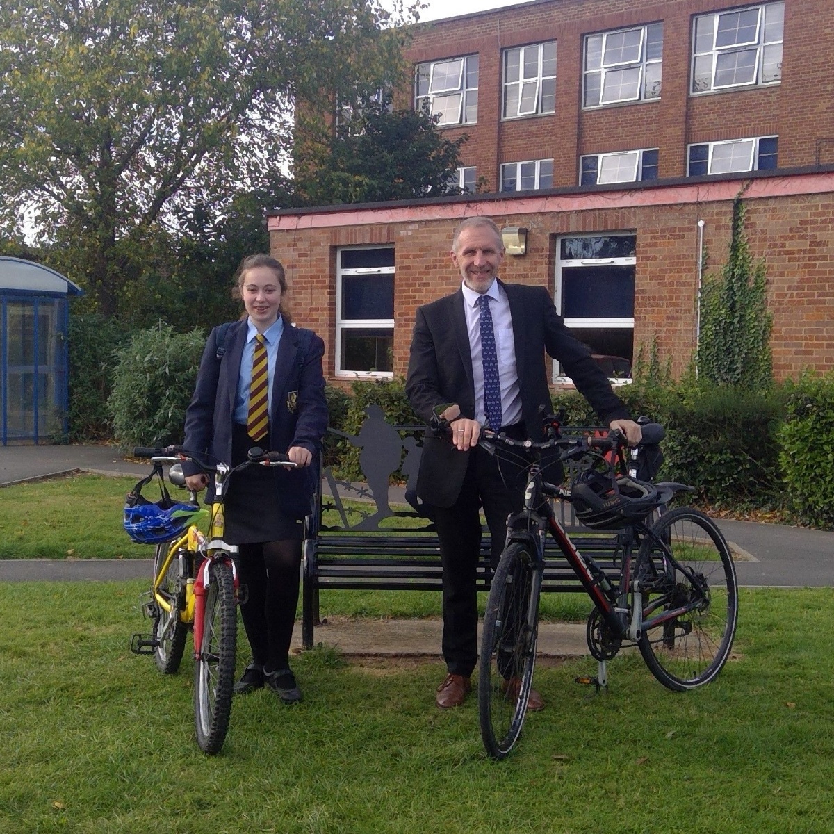 The of Hereford's Bluecoat School BHBS Student raising money